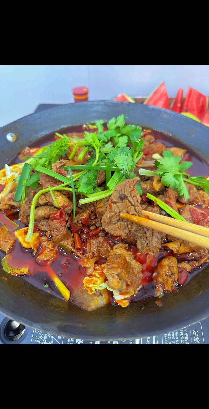 潮汕牛肉火锅明档切肉