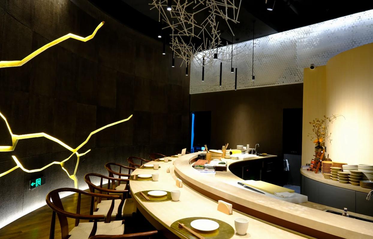 日式板前 料理台 吧台 现做 厨师